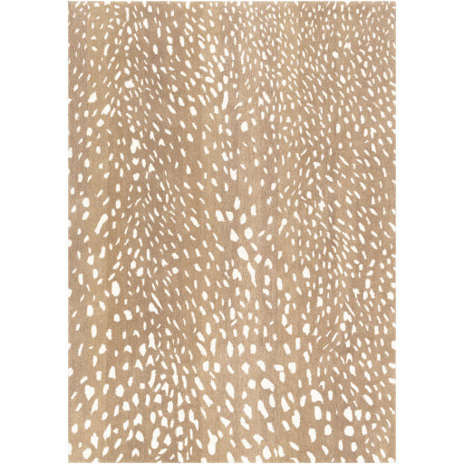 Surya Rugs Athena Collection Light Brown, Tan & Cream Animal Print Area Rug ATH-5162