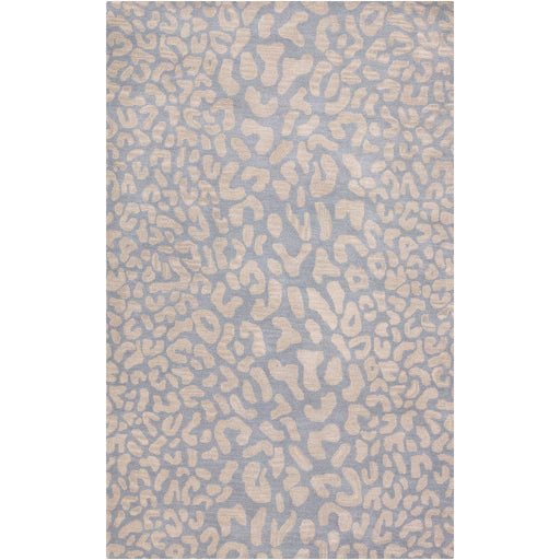 Surya Rugs Athena Collection Slate & Taupe Leopard Animal Print Area Rug ATH-5001