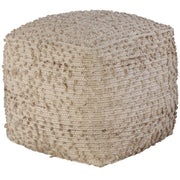 Uttermost Valda Handwoven Beige & Light Gray Pouf