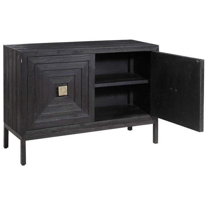 Uttermost Aiken Dark Ebony 2 Door Cabinet