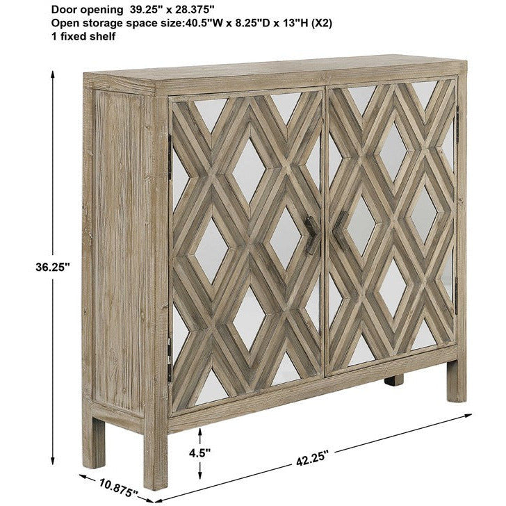 Uttermost Tahira Rustic Modern 2 Door Cabinet