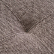 Uttermost Waylon Taupe Gray Fabric Cushion Modern Birch Wood Bench