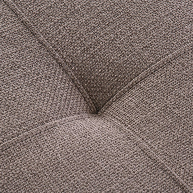 Uttermost Waylon Taupe Gray Fabric Cushion Modern Birch Wood Bench