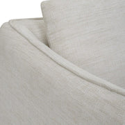 Uttermost Corben White Linen Swivel Armchair