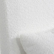 Uttermost Coley White Linen Performance Fabric Slipcovered Armless Chair With Pillow