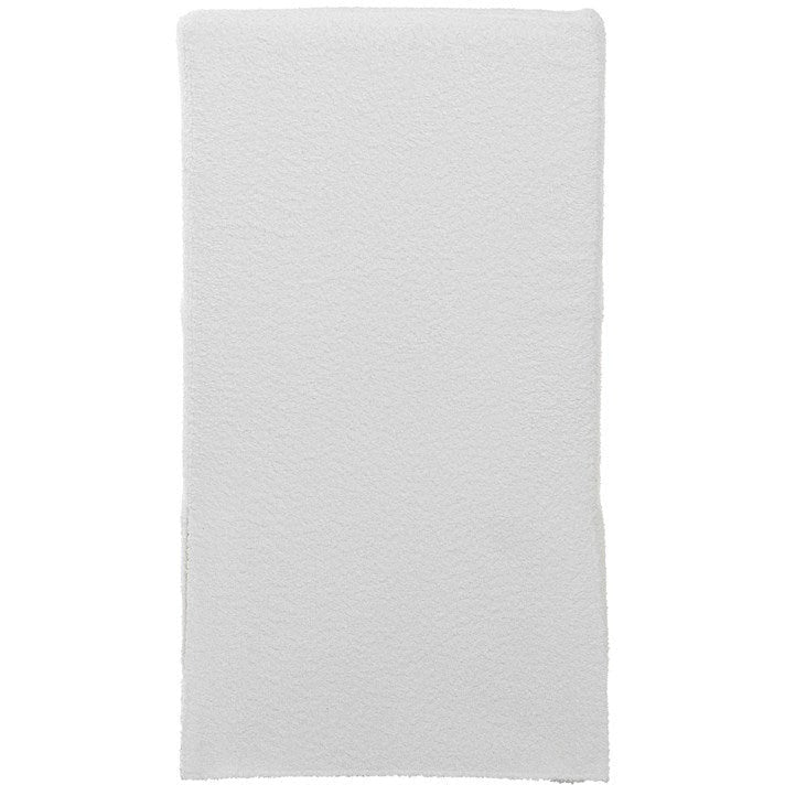 Uttermost Coley White Linen Performance Fabric Slipcovered Armless Chair With Pillow