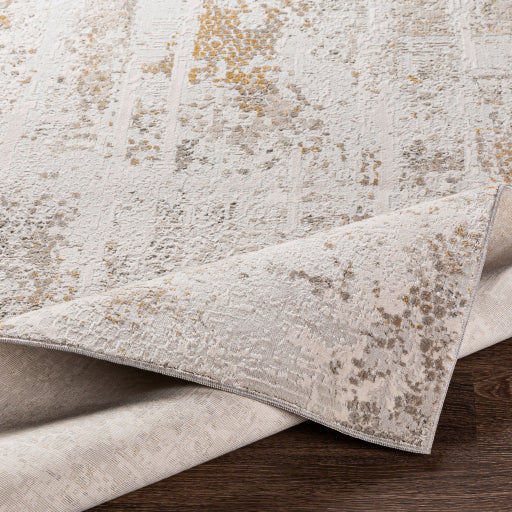 Surya Rugs Carmel Collection Light Gray, Dark Blue, Off White, Gray, Mustard, Brown & Blue Area Rug CRL-2310