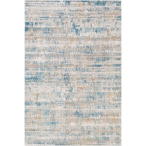 Surya Rugs Carmel Collection Light Gray, Off White, Gray, Mustard, Brown & Blue Area Rug CRL-2308
