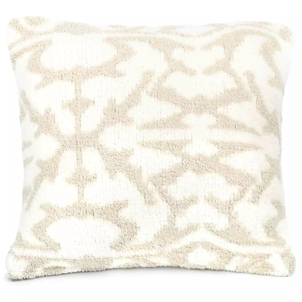 Kashwere Ultra Soft Malt With Crème 20 x 20 Plush Damask Pillow