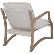 Uttermost Melora Natural Linen Sling Seat Modern Accent Chair