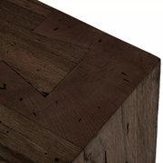 Four Hands Abaso Large Accent Bench ~ Ebony Rustic Wormwood Oak Wood Finish