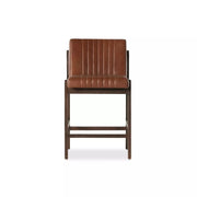 Four Hands Alice Channeled Counter Stool ~ Sonoma Chestnut Top Grain Leather