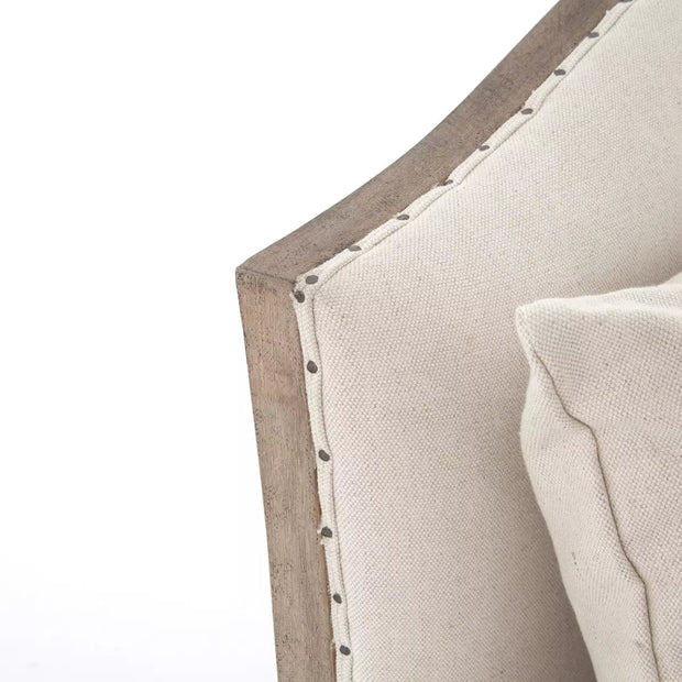 Four Hands Allison Chaise ~ Harbor Natural Linen Cushion Fabric