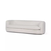 Four Hands Annie Curved Sofa 95" ~ Harrow Ivory Upholstered Fabric
