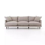 Four Hands Asta Sofa 98” ~ Fedora Pewter Upholstered Performance Fabric