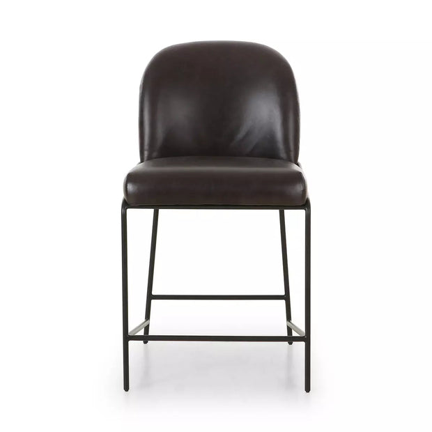 Four Hands Astrud Counter Stool ~ Sonoma Black Top Grain Leather