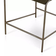 Four Hands Astrud Counter Stool ~ Olive Boucle Upholstered Performance Fabric