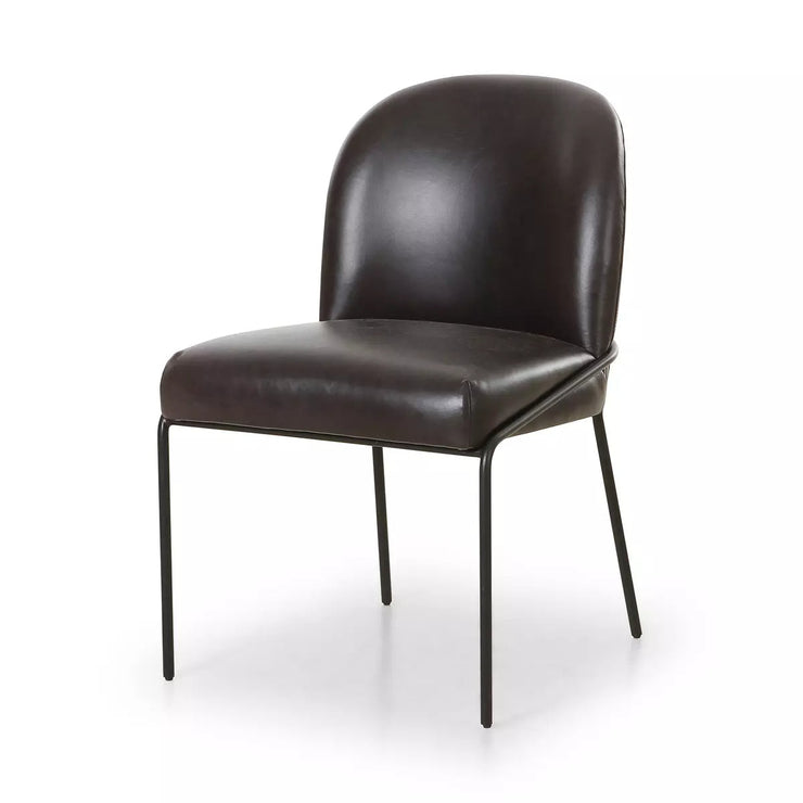 Four Hands Astrud Dining Chair ~ Sonoma Black Top Grain Leather