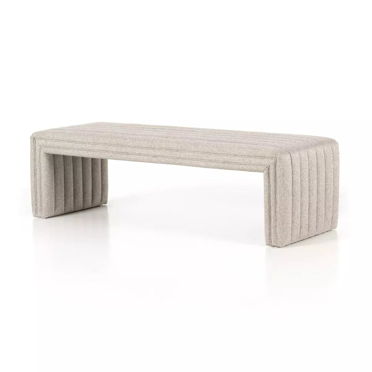 Four Hands Augustine Bench ~ Orly Natural Upholstered Fabric