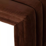 Four Hands Augustine Channeled Bench ~ Surrey Auburn Upholstered Velvet Fabric