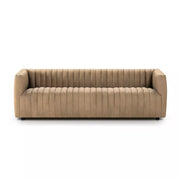 Four Hands Augustine Channeled Sofa 88” ~ Palermo Drift Top Grain Leather