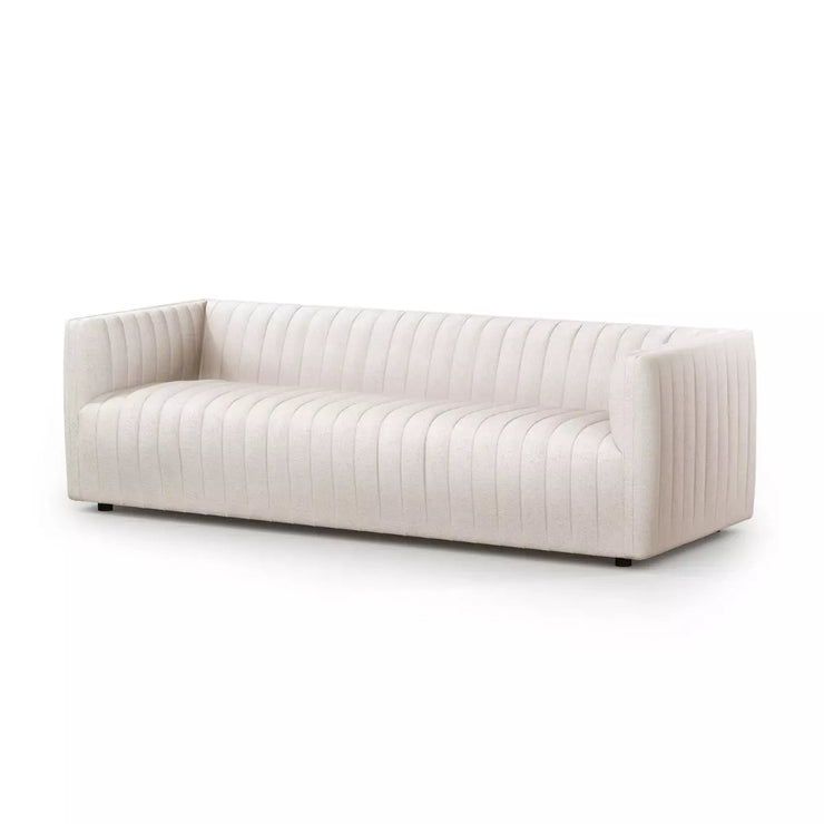 Four Hands Augustine Channeled Sofa 88” ~ Dover Crescent Upholstered Performance Fabric