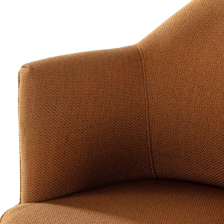 Four Hands Aurora Swivel Chair ~ Patton Burnish Rust Upholstered Fabric