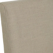 Uttermost Coley Tan Linen Performance Fabric Slipcovered Armless Chair With Pillow