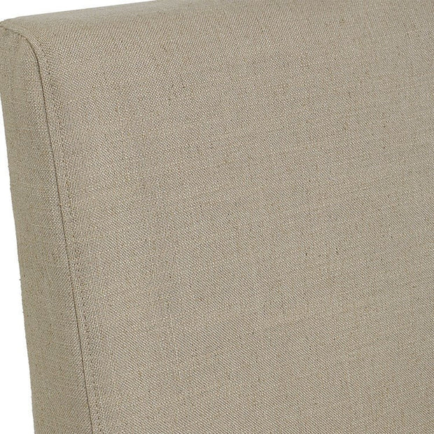 Uttermost Coley Tan Linen Performance Fabric Slipcovered Armless Chair With Pillow