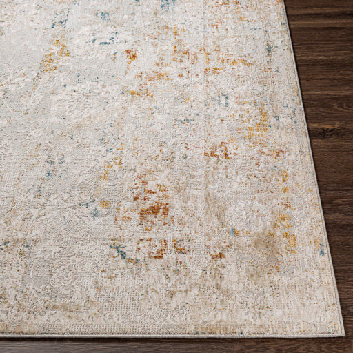 Surya Rugs Carmel Collection Light Gray, Dark Blue, Off White, Gray, Mustard, Brown, Taupe & Brick Red Area Rug CRL-2307