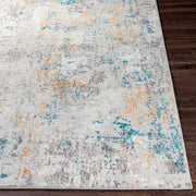 Surya Rugs Carmel Collection Taupe, Blue, Light Gray, Off White, Mustard & Brown Area  Rug CRL-2314