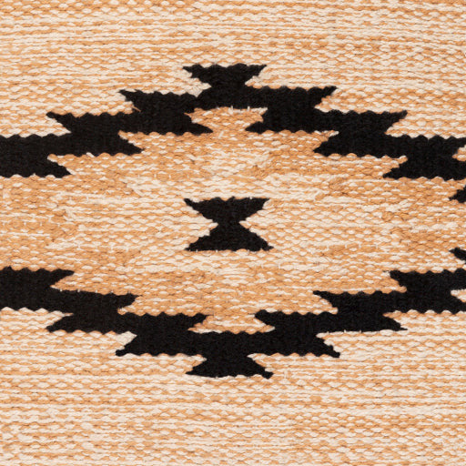 Surya Miriam Rustic Modern Hand Woven Fabric Bench With Black Metal Base MAM-002