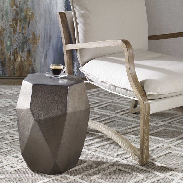 Uttermost Maquette Golden Bronze Ceramic Garden Stool