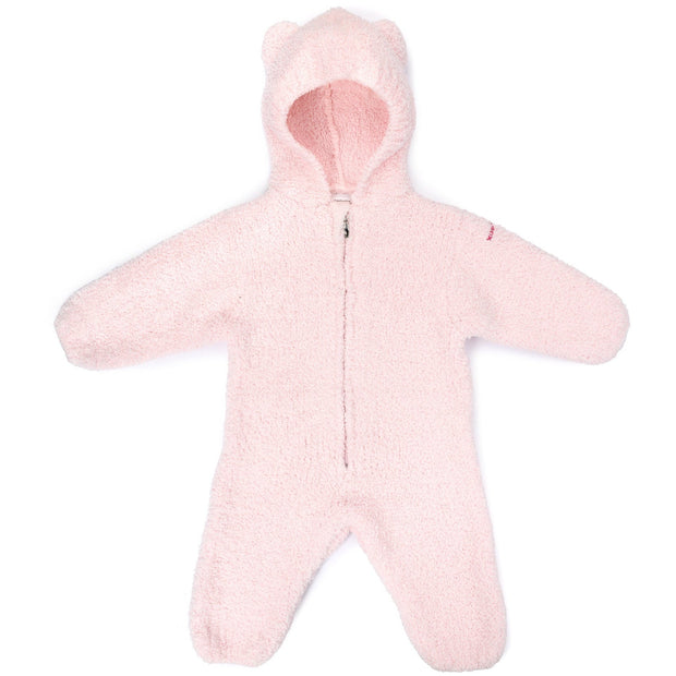 Kashwere Baby Ultra Soft Baby Bear Onesie Available In Stone, Pink, Creme and Stone