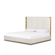 Four Hands Barnett Bed ~ Dover Crescent Performance Fabric King Size Bed