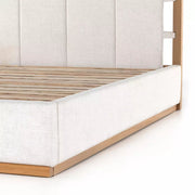 Four Hands Barnett Bed ~ Dover Crescent Performance Fabric Queen Size Bed