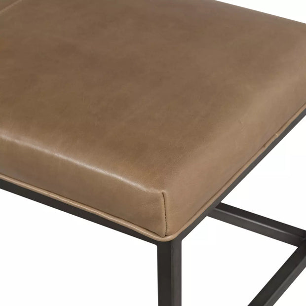 Four Hands Beaumont Bench ~ Dakota Warm Taupe Top Grain Leather