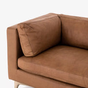 Four Hands Beckwith Sofa ~ Natural Washed Camel Top Grain Leather