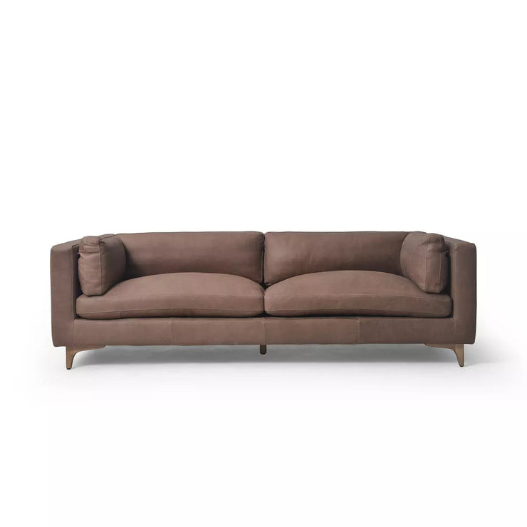 Four Hands Beckwith Sofa ~ Heritage Chocolate Top Grain Leather