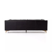 Four Hands Beckwith Sofa ~ Rider Black Top Grain Leather