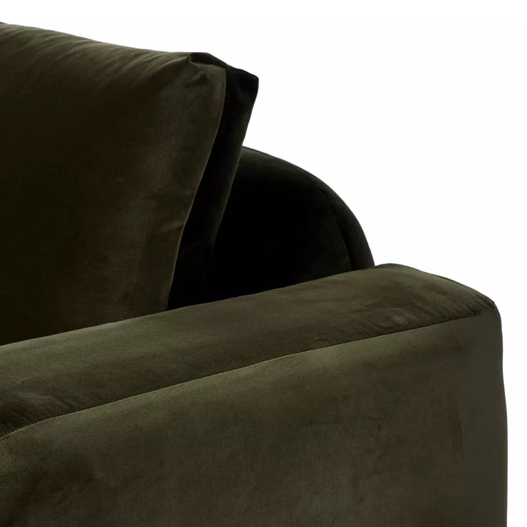 Four Hands Benito Sofa ~ Surrey Olive Upholstered Fabric