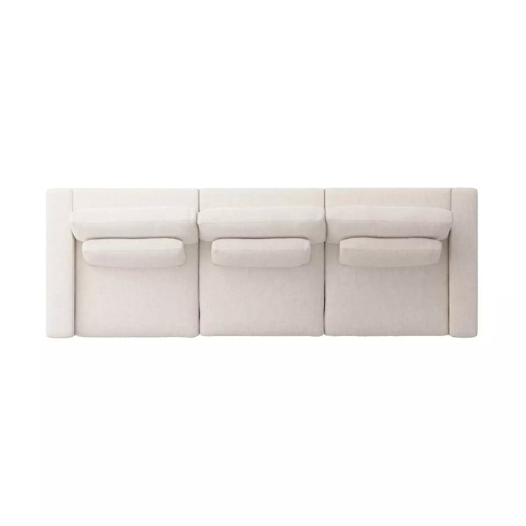 Four Hands Bloor 3-Piece Deep Seating Modular Sectional Sofa ~ Essence Natural Upholstered Woven Fabric