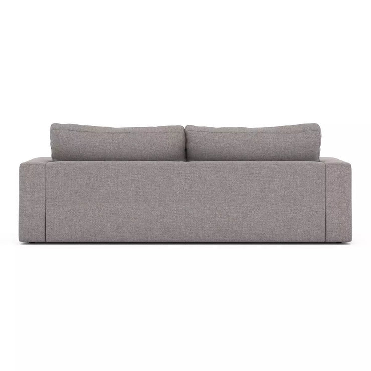 Four Hands Bloor Modular Queen Sofa Bed ~ Chess Pewter Upholstered Woven Fabric