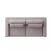Four Hands Bloor Deep Seating Modular Sofa ~ Chess Pewter Upholstered Woven Fabric