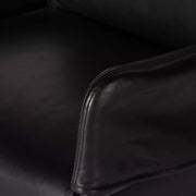 Four Hands Brickel Dining Armchair ~ Heirloom Black Top Grain Leather