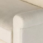 Four Hands Bridges Sloped Arm Sofa 93” ~ Brussels Natural Belgian Linen Upholstered Fabric