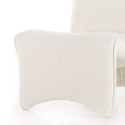 Four Hands Bridgette Chair ~ Cardiff Cream Shearling Upholstered Performance Fabric