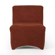 Four Hands Bridgette Chair ~ Cardiff Auburn Shearling Upholstered Performance Fabric