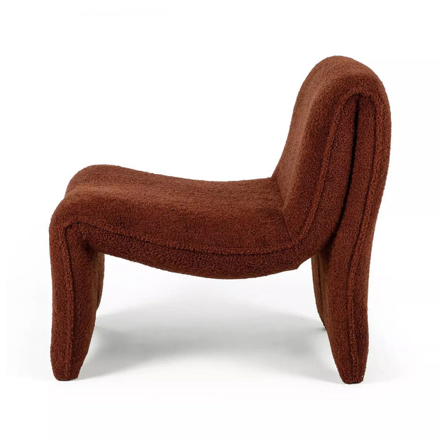Four Hands Bridgette Chair ~ Cardiff Auburn Shearling Upholstered Performance Fabric