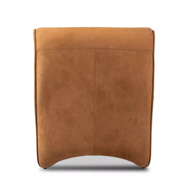 Four Hands Bridgette Chair ~ Nubuck Cognac Top Grain Leather